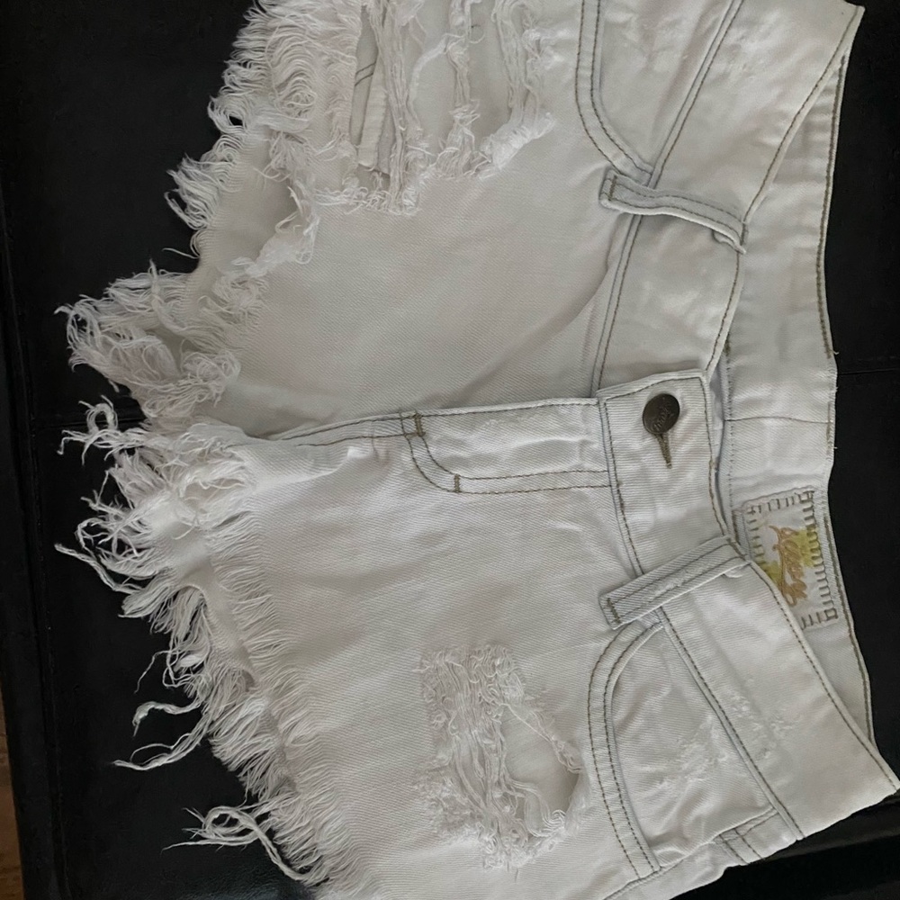 SIWY White denim cutoff shorts size 24